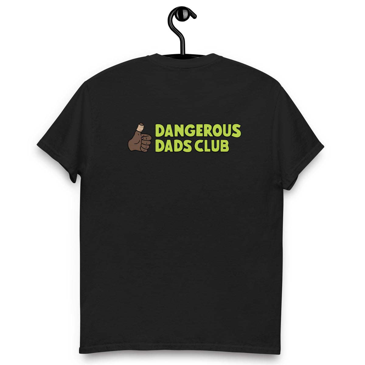 Dangerous Dads Club T-Shirt - L.Green logo with dark thumb
