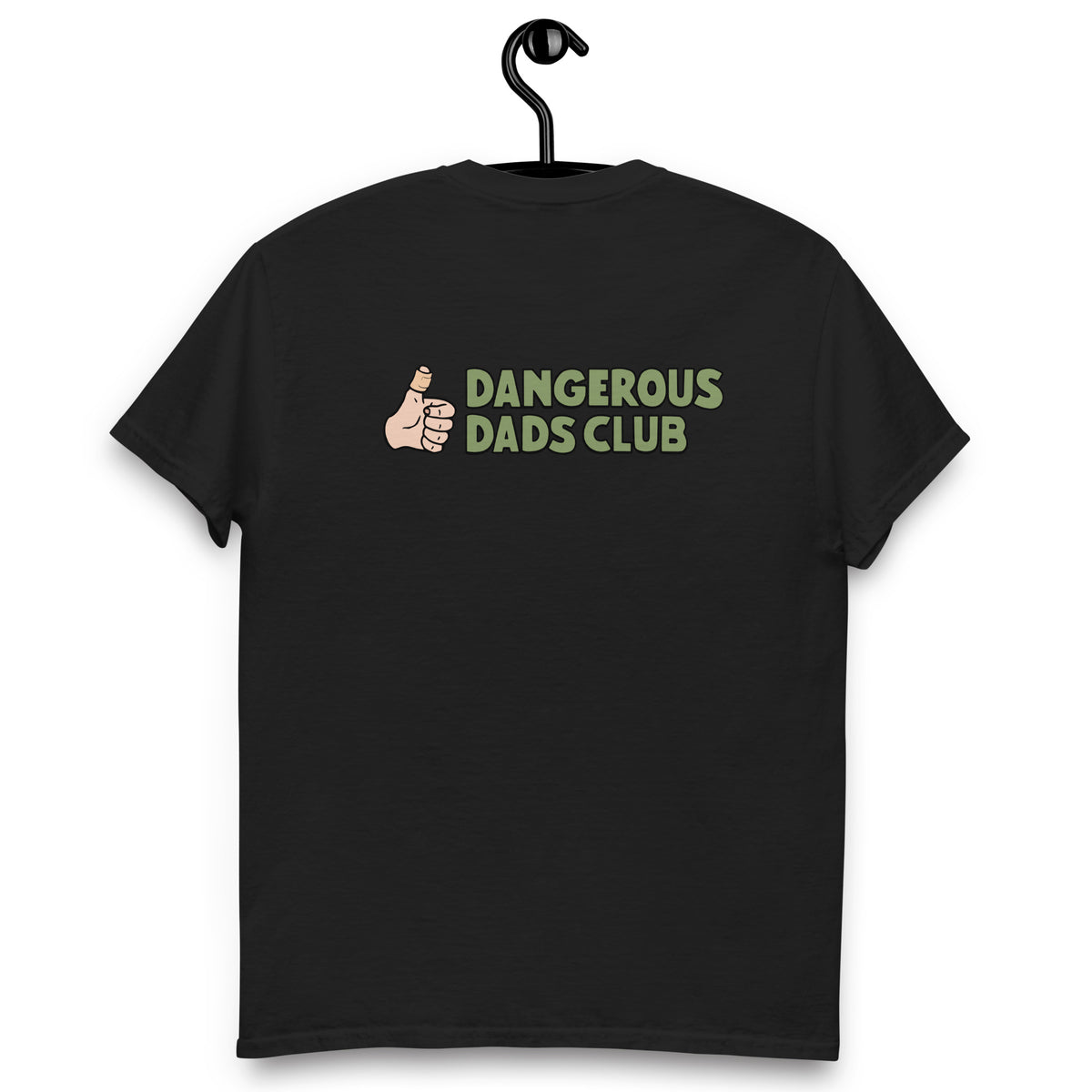 Dangerous Dads Club T-Shirt - Green logo with light thumb