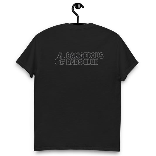 Dangerous Dads Club T-Shirt - grey outline logo