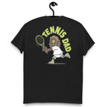 Tennis Brown Hair Dark Skin Tone Glasses Long Beard Dad T-Shirt
