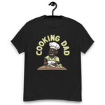 Cooking Black Hair Dark Skin Tone Glasses Beard Dad T-Shirt