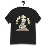 Cooking Black Hair Light Skin Tone Glasses Moustache & Chin Beard Dad T-Shirt