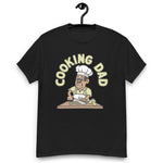 Cooking Black Hair Tan Skin Tone Glasses Moustache Dad T-Shirt