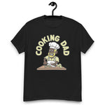 Cooking Blond Hair Dark Skin Tone No-Glasses Beard Dad T-Shirt
