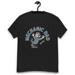 Mechanic Black Hair Light Skin Tone No-Glasses Beard Dad T-Shirt