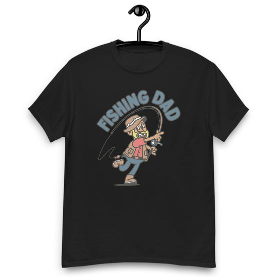 Fishing Blond Hair Tan Skin Tone No-Glasses Beard Dad T-Shirt