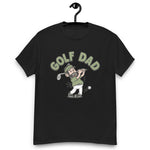 Golf Black Hair Light Skin Tone No-Glasses Beard Dad T-Shirt
