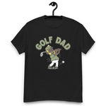 Golf Blond Hair Dark Skin Tone Glasses Beard Dad T-Shirt