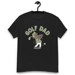 Golf Blond Hair Dark Skin Tone No-Glasses Stubble Dad T-Shirt