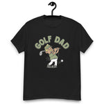 Golf Blond Hair Tan Skin Tone No-Glasses Moustache Dad T-Shirt