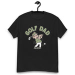 Golf Brown Hair Light Skin Tone Glasses Stubble Dad T-Shirt