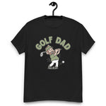 Golf Brown Hair Light Skin Tone No-Glasses Beard Dad T-Shirt