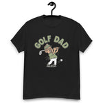 Golf Brown Hair Tan Skin Tone Glasses Moustache Dad T-Shirt