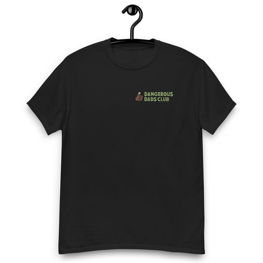 Dangerous Dads Club T-Shirt - Green logo with dark thumb