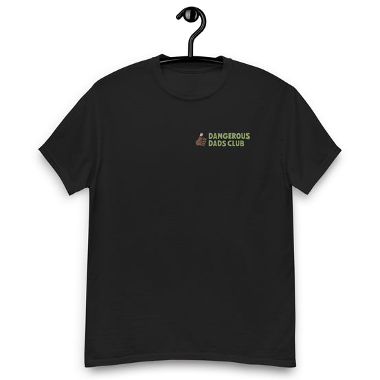 Dangerous Dads Club T-Shirt - Green logo with dark thumb