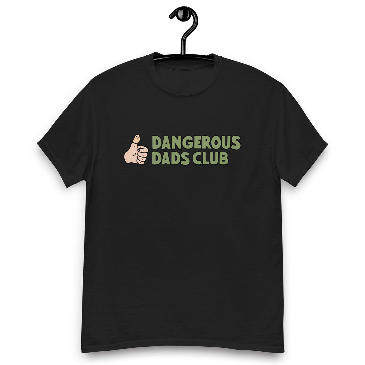 Dangerous Dads Club T-Shirt - Green logo-light thumb