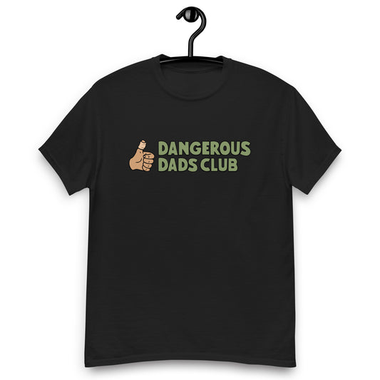 Dangerous Dads Club T-Shirt - Green logo-tan thumb