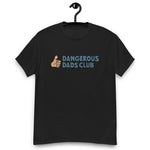 Dangerous Dads Club T-Shirt - Blue logo - tan thumb