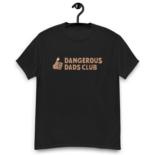 Dangerous Dads Club T-Shirt - Brown logo - tan thumb
