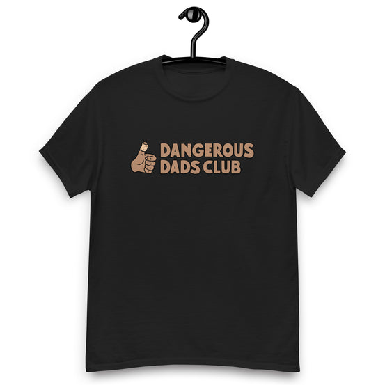 Dangerous Dads Club T-Shirt - Brown logo - tan thumb