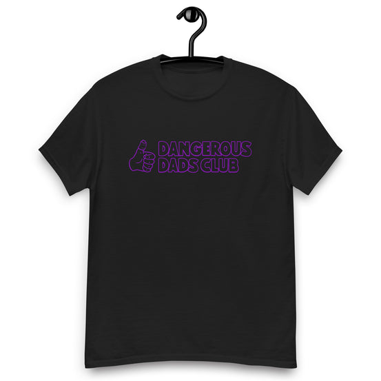 Dangerous Dads Club T-Shirt - purple outline logo