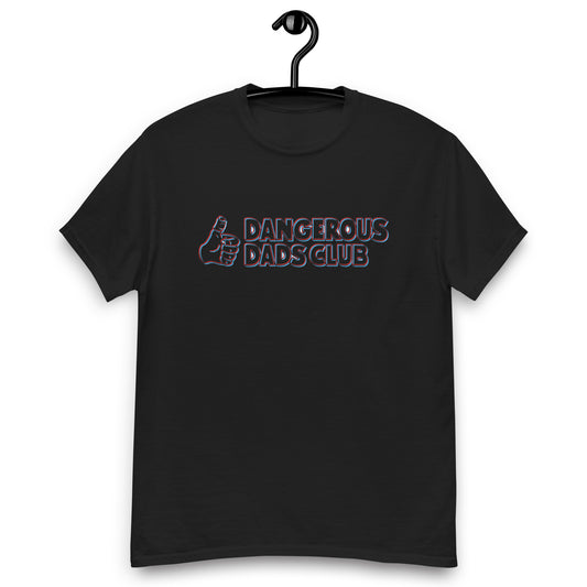 Dangerous Dads Club T-Shirt - Red-blue outline logo