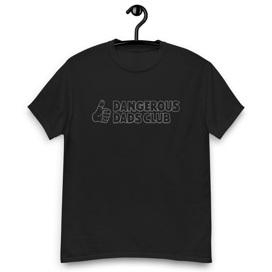 Dangerous Dads Club T-Shirt - Grey outline logo