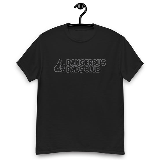 Dangerous Dads Club T-Shirt - Grey outline logo