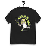 Tennis Blond Hair Light Skin Tone No-Glasses Long Moustache Dad T-Shirt