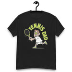 Tennis Brown Hair Light Skin Tone Glasses Medium Stubble Dad T-Shirt