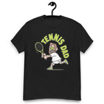 Tennis Brown Hair Light Skin Tone No-Glasses Medium Beard Dad T-Shirt