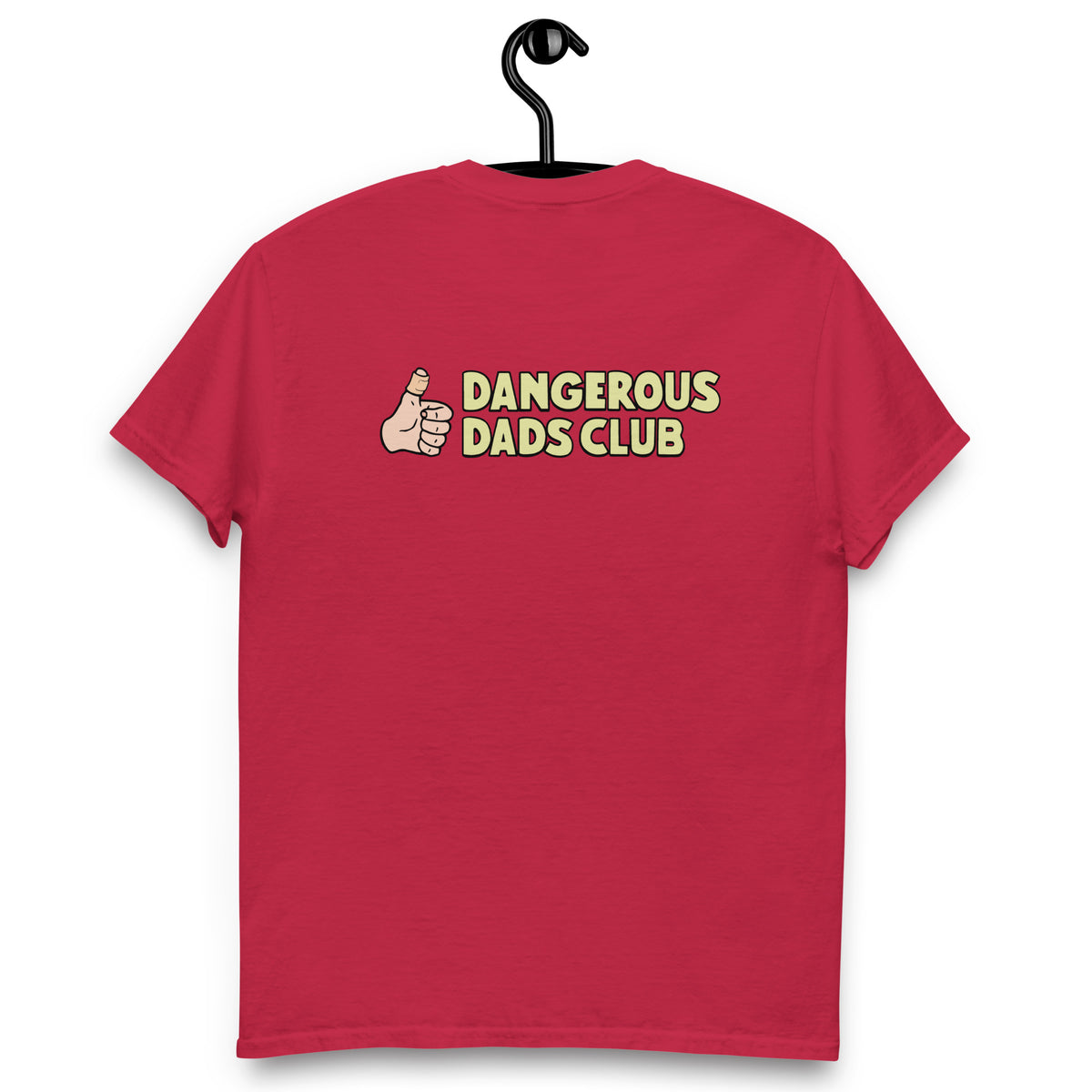 Dangerous Dads Club T-Shirt - yellow logo with light thumb