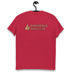 Dangerous Dads Club T-Shirt - red logo with tan thumb