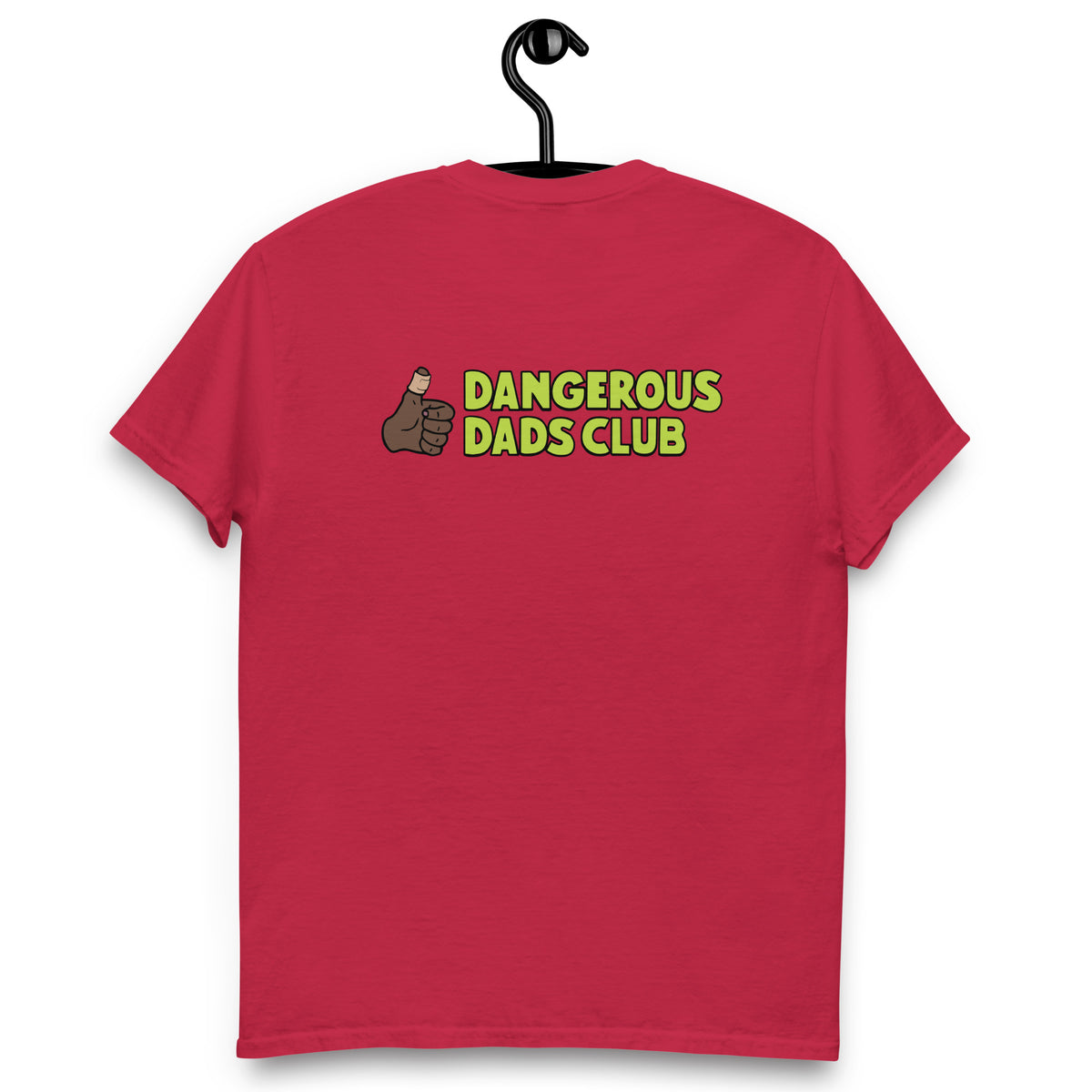 Dangerous Dads Club T-Shirt - L.Green logo with dark thumb