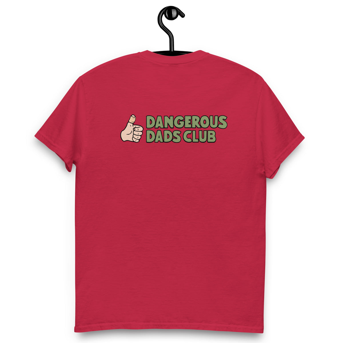 Dangerous Dads Club T-Shirt - Green logo with light thumb
