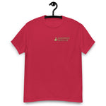 Dangerous Dads Club T-Shirt - red logo with tan thumb