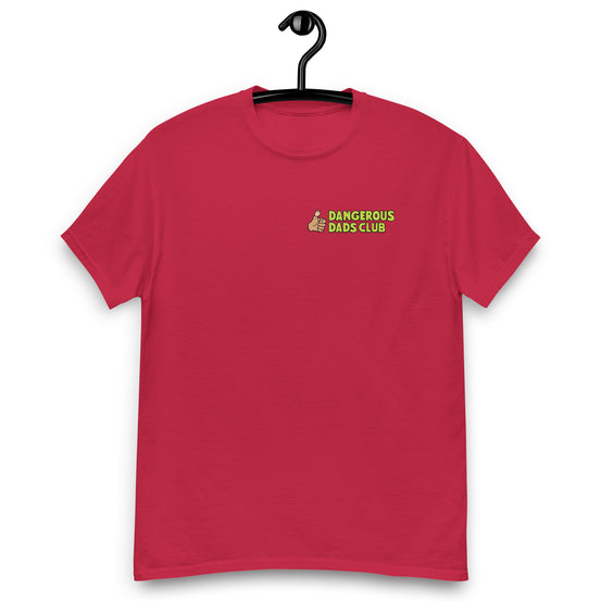 Dangerous Dads Club T-Shirt - L.Green logo with tan thumb