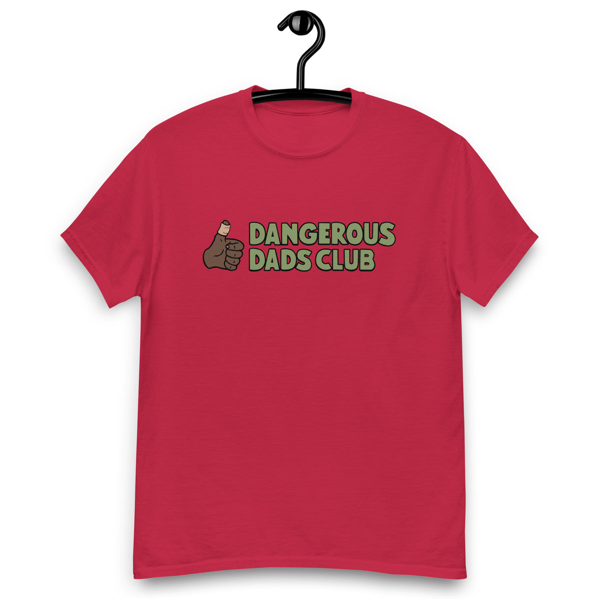 Dangerous Dads Club T-Shirt - Green logo-dark thumb