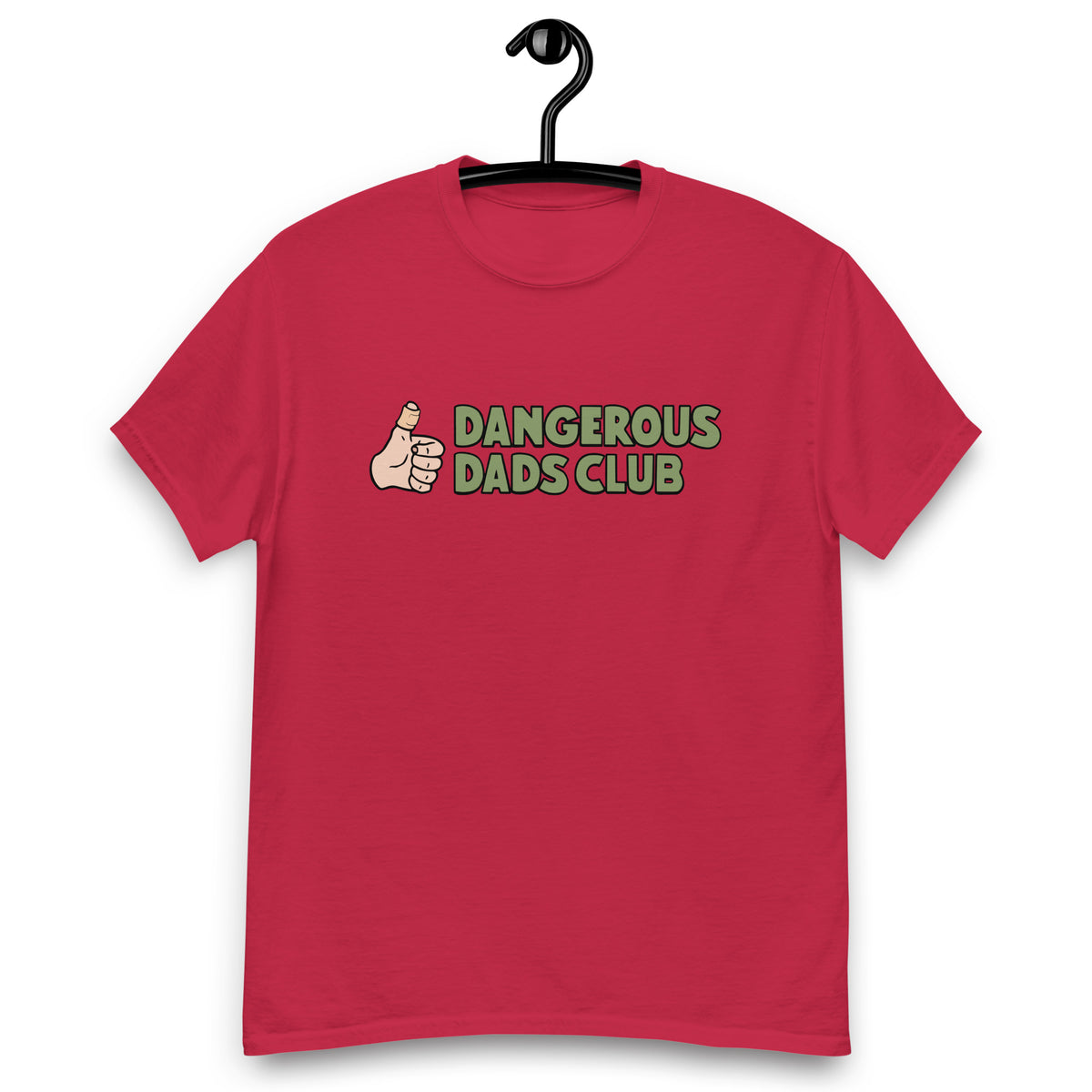 Dangerous Dads Club T-Shirt - Green logo-light thumb