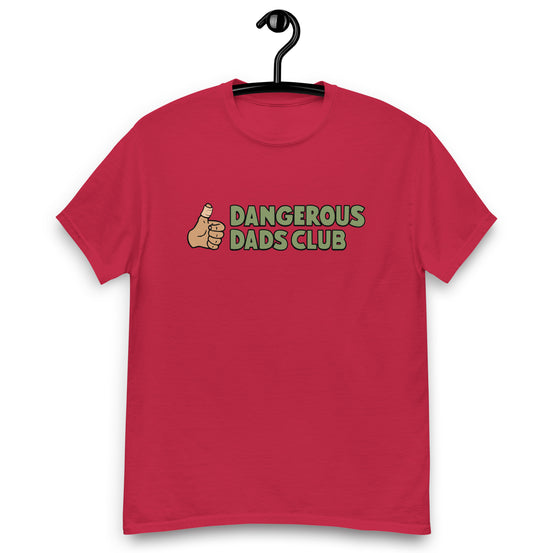 Dangerous Dads Club T-Shirt - Green logo-tan thumb