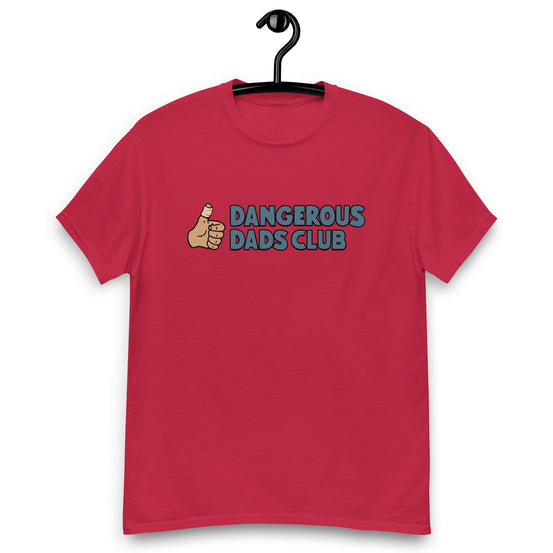 Dangerous Dads Club T-Shirt - Blue logo - tan thumb