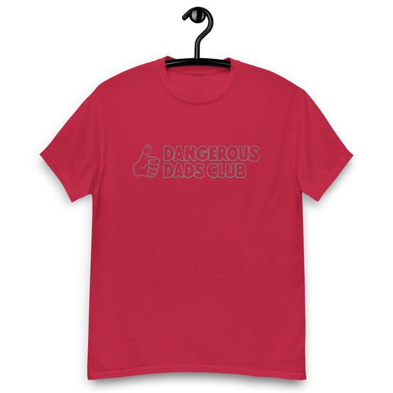 Dangerous Dads Club T-Shirt - Grey outline logo