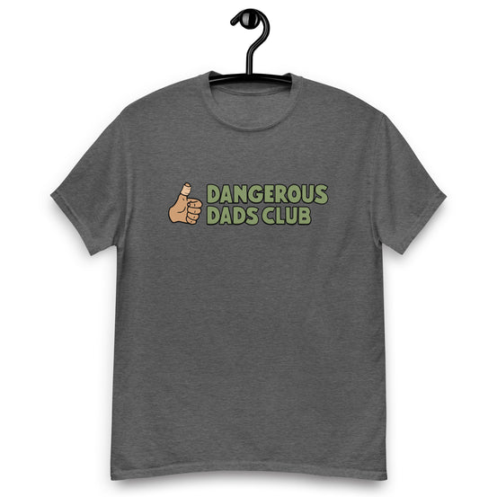 Dangerous Dads Club T-Shirt - Green logo-tan thumb