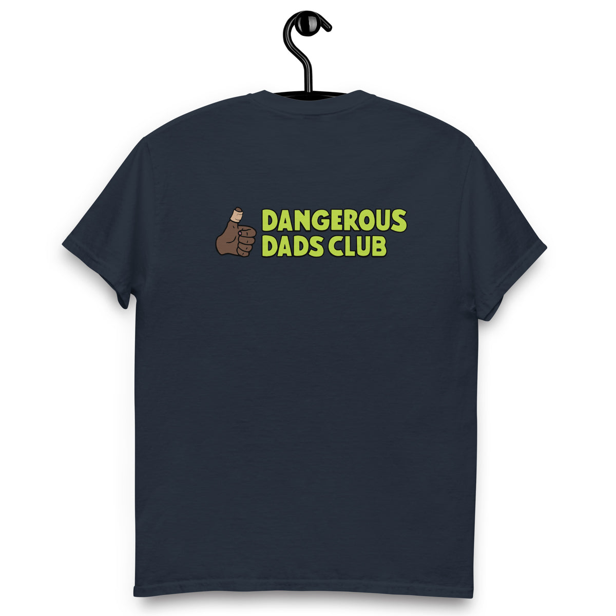 Dangerous Dads Club T-Shirt - L.Green logo with dark thumb
