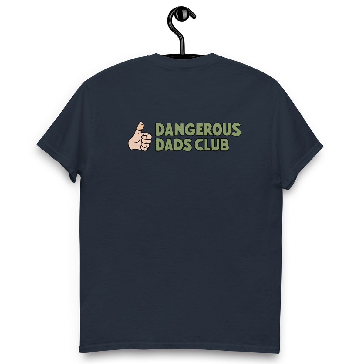 Dangerous Dads Club T-Shirt - Green logo with light thumb