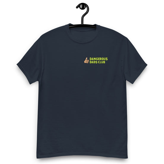 Dangerous Dads Club T-Shirt - L.Green logo with tan thumb