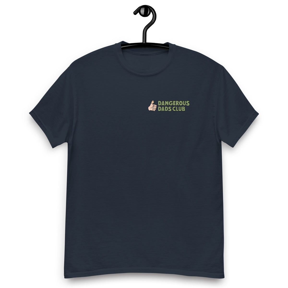 Dangerous Dads Club T-Shirt - Green logo with light thumb