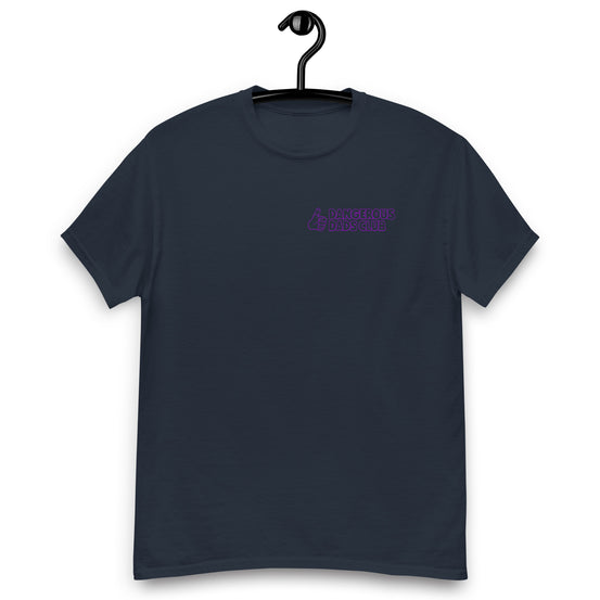 Dangerous Dads Club T-Shirt - purple outline logo
