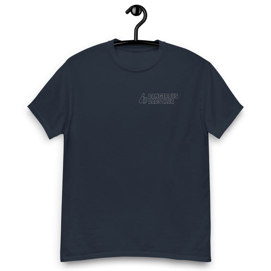 Dangerous Dads Club T-Shirt - grey outline logo