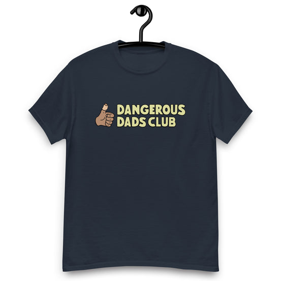 Dangerous Dads Club T-Shirt - yellow logo-tan thumb